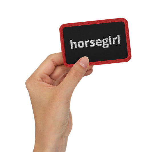 Horse Girl Embroidered Patch